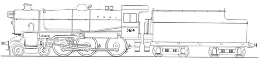 2 1/2" 4-6-0 NSWGR C36 By O B Bolton L14