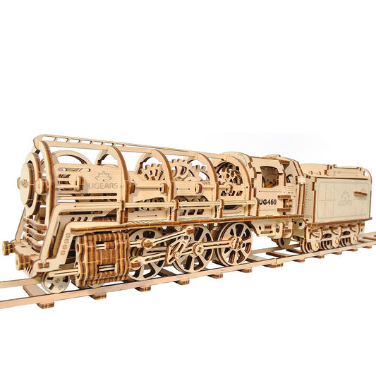 UGears Steam Locomotive with Tender