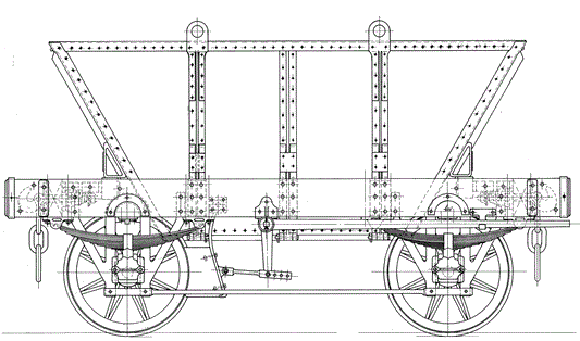 NSW Private Non Air 4 Wheel Coal Hopper Plans 5" Gauge