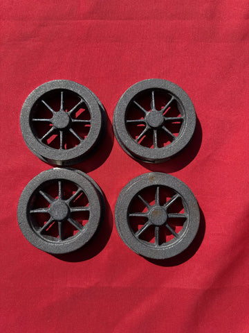 5" Gauge NSWGR 8 Spoke Rolling Stock Wheels (Set of 4) 1" 1/16 Scale