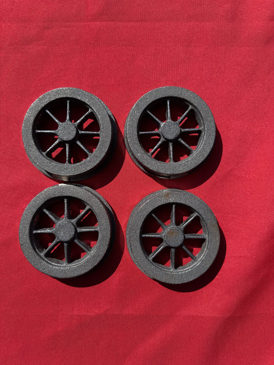 5" Gauge NSWGR 8 Spoke Rolling Stock Wheels (Set of 4) 1" 1/16 Scale