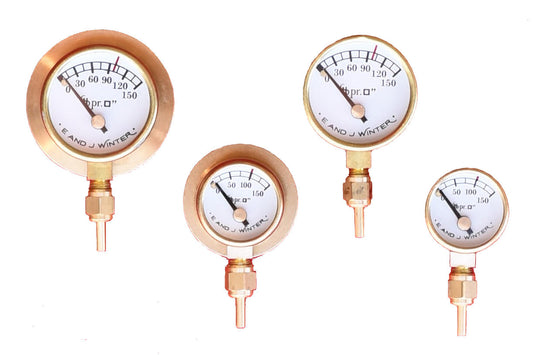 Small Pressure Gauges with Red Line